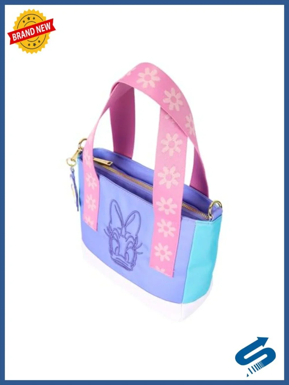 Disney Daisy Duck Nylon Mini Tote Bag with Charm